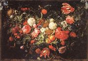 Jan Davidsz. de Heem A Festoon of Flowers and Fruit USA oil painting artist